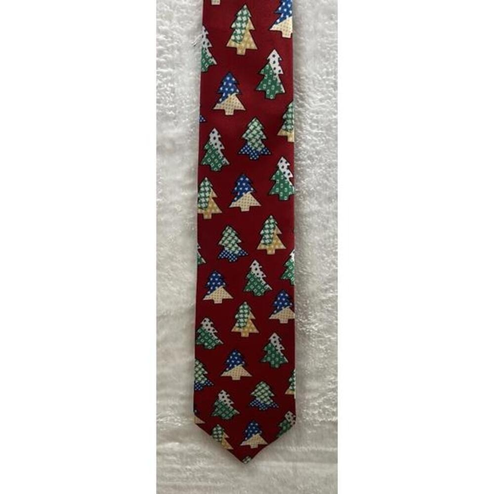 Noel Holiday Men's Necktie Tie Christmas Tree 57"